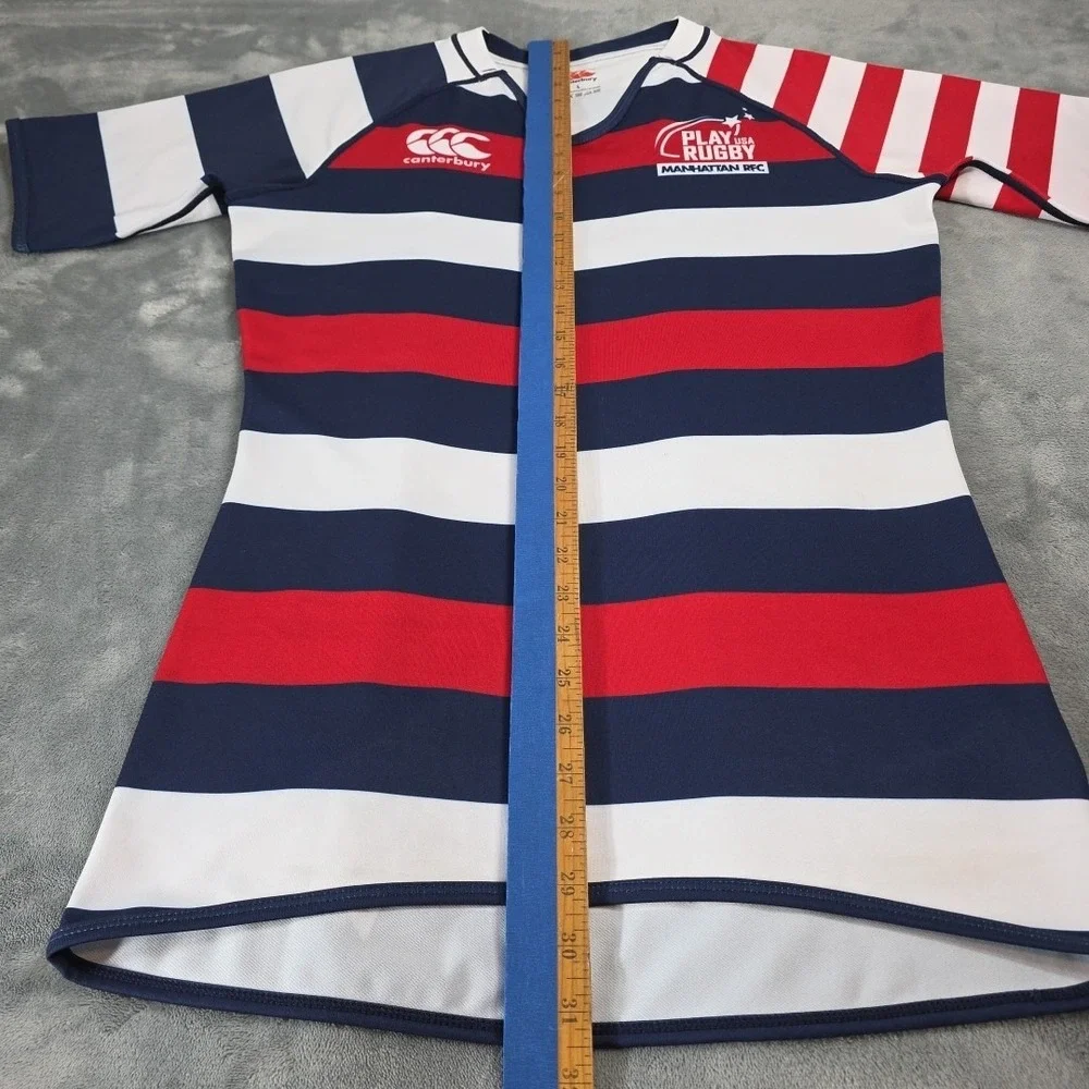 Canterbury USA Rugby Jersey Manhattan RFC #4 Men's Size L‎ Red White Blue - Picture 4 of 6